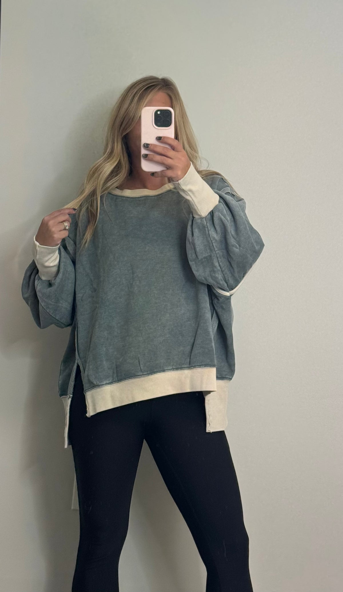 The Autumn pullover- ash jade