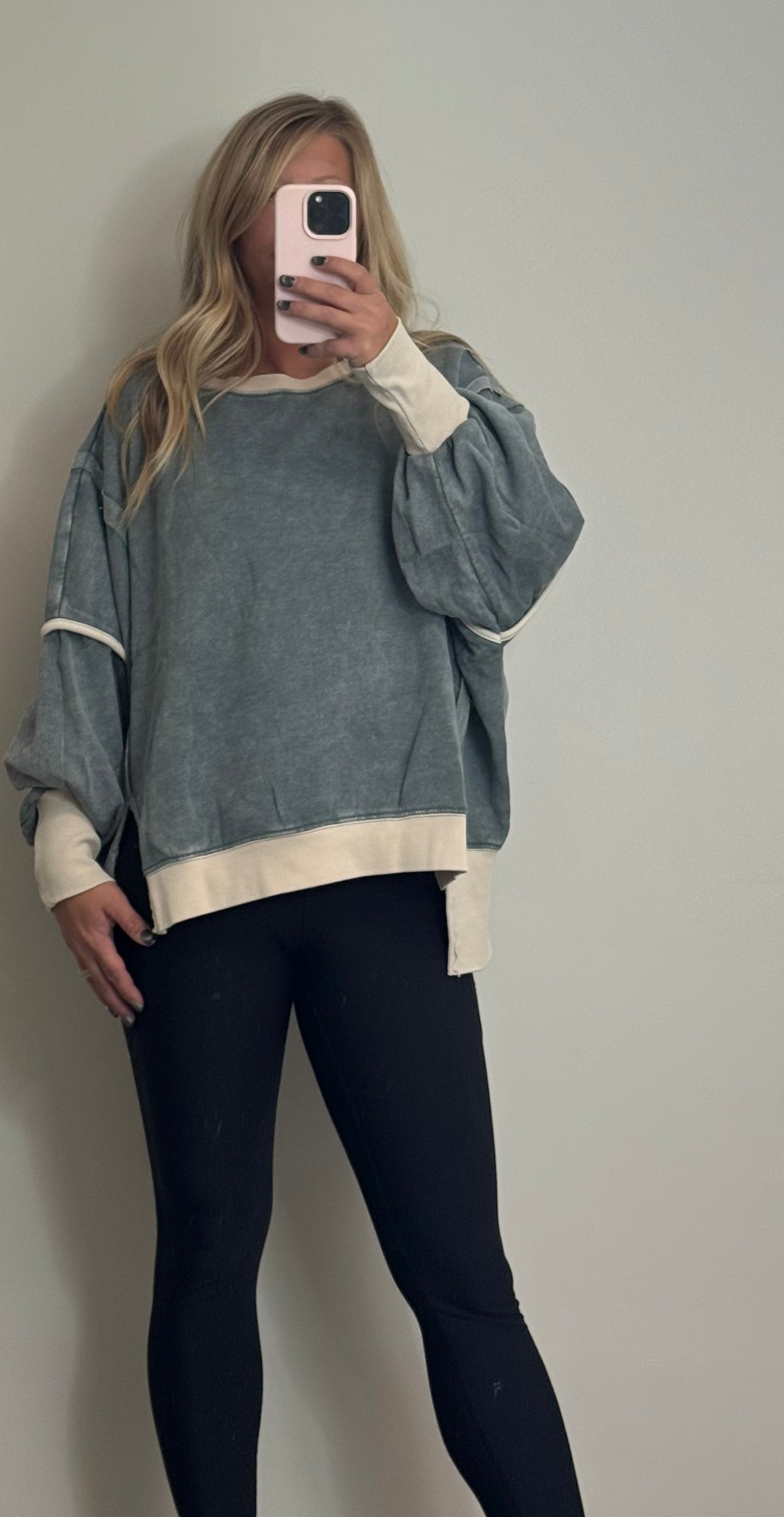 The Autumn pullover- ash jade